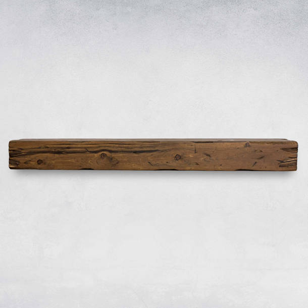 Ebern Designs Melodye Rustic Fireplace Shelf Mantel & Reviews Wayfair